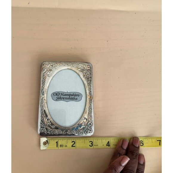 Old Hampshire Silversmiths Silverplated Oval Picture Frame With Original Box - Picture 6 of 9